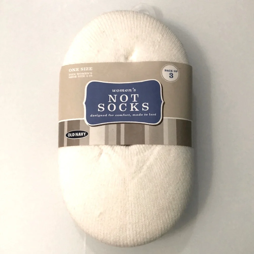 Old Navy Not Socks 3 Pack NWT
